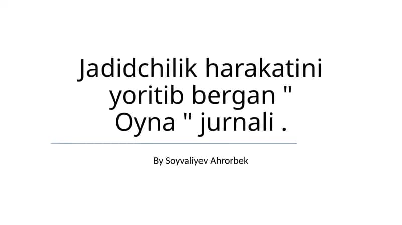 Oyna журнали