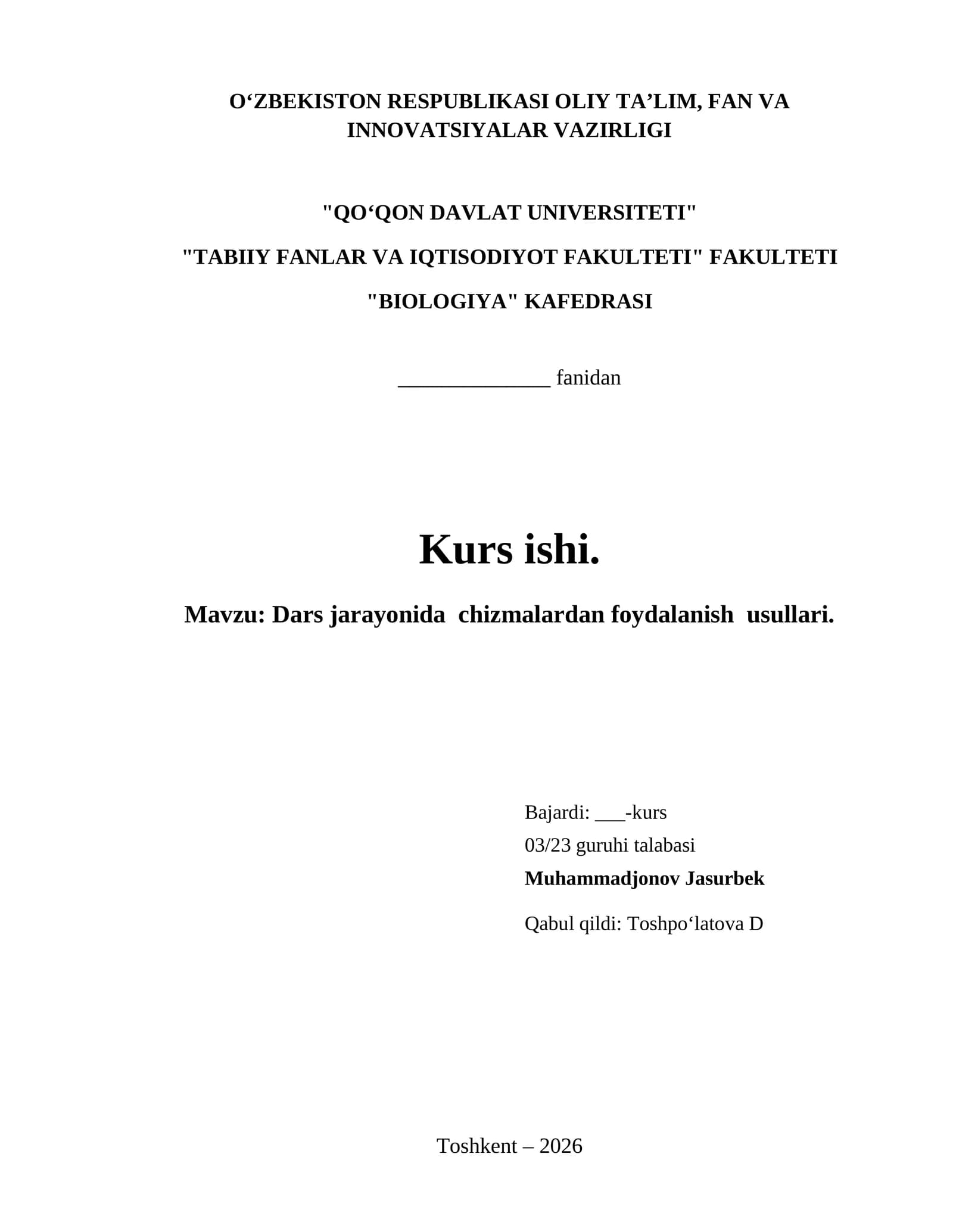 Dars jarayonida  chizmalardan foydalanish  usullari.