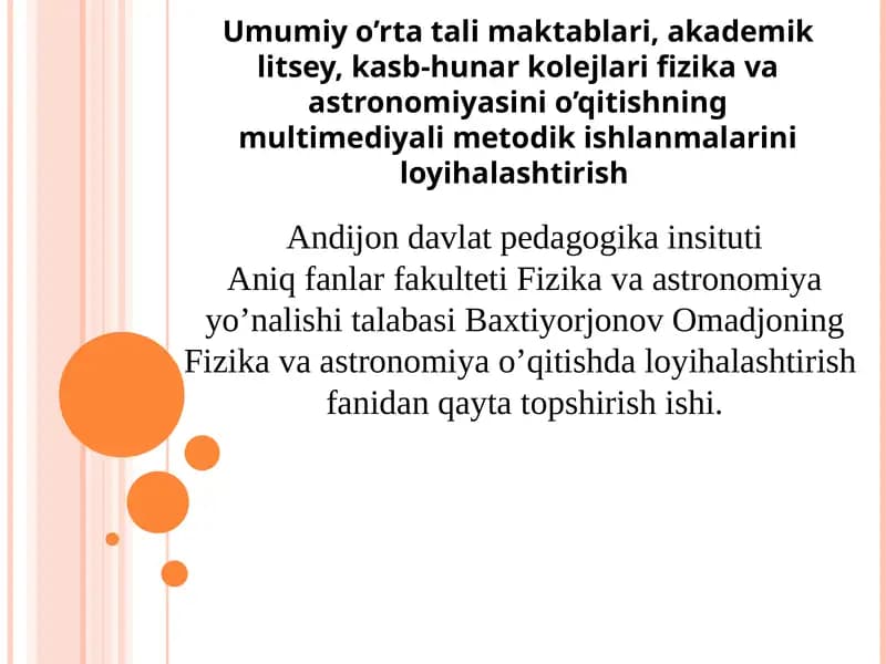 Fizika va astronomiya