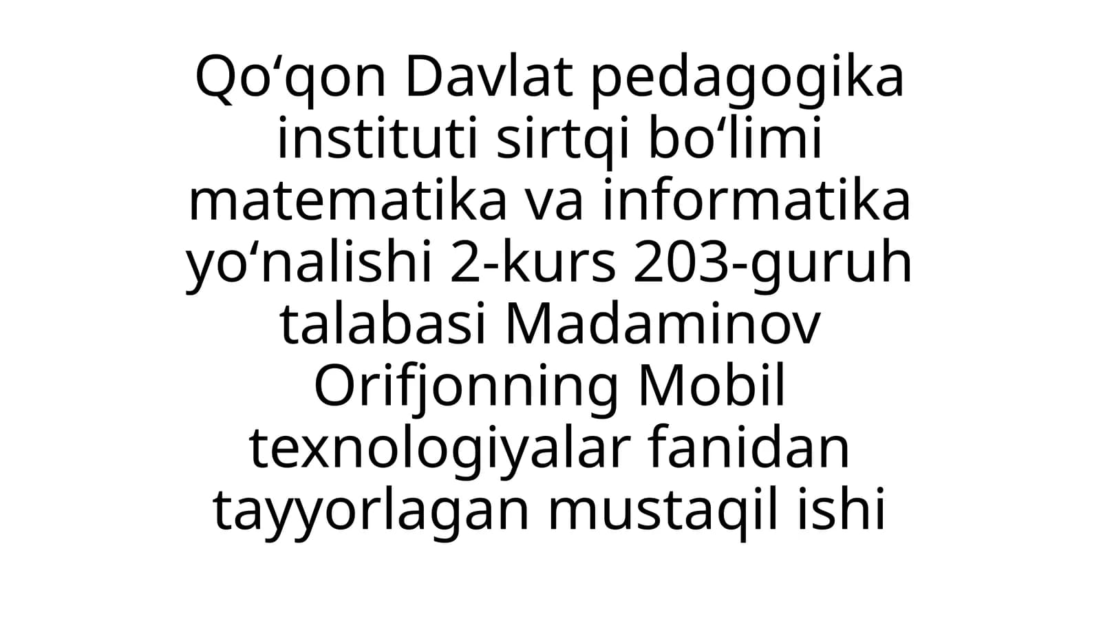 Mobil texnologiyalarning grafik imkoniyatlari misolida Figma dasturida ishlash
