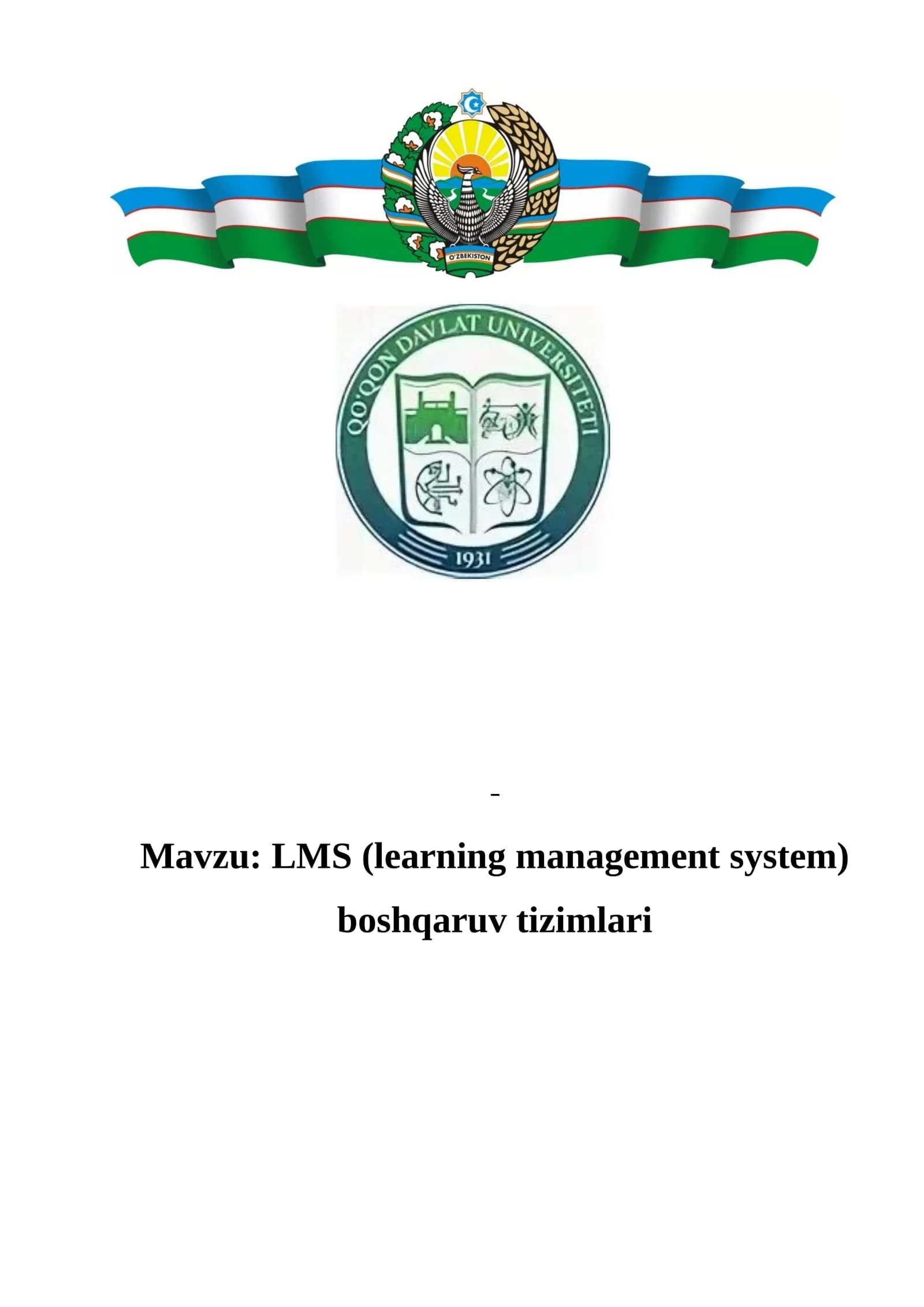LMS (learning management system) boshqaruv tizimlari
