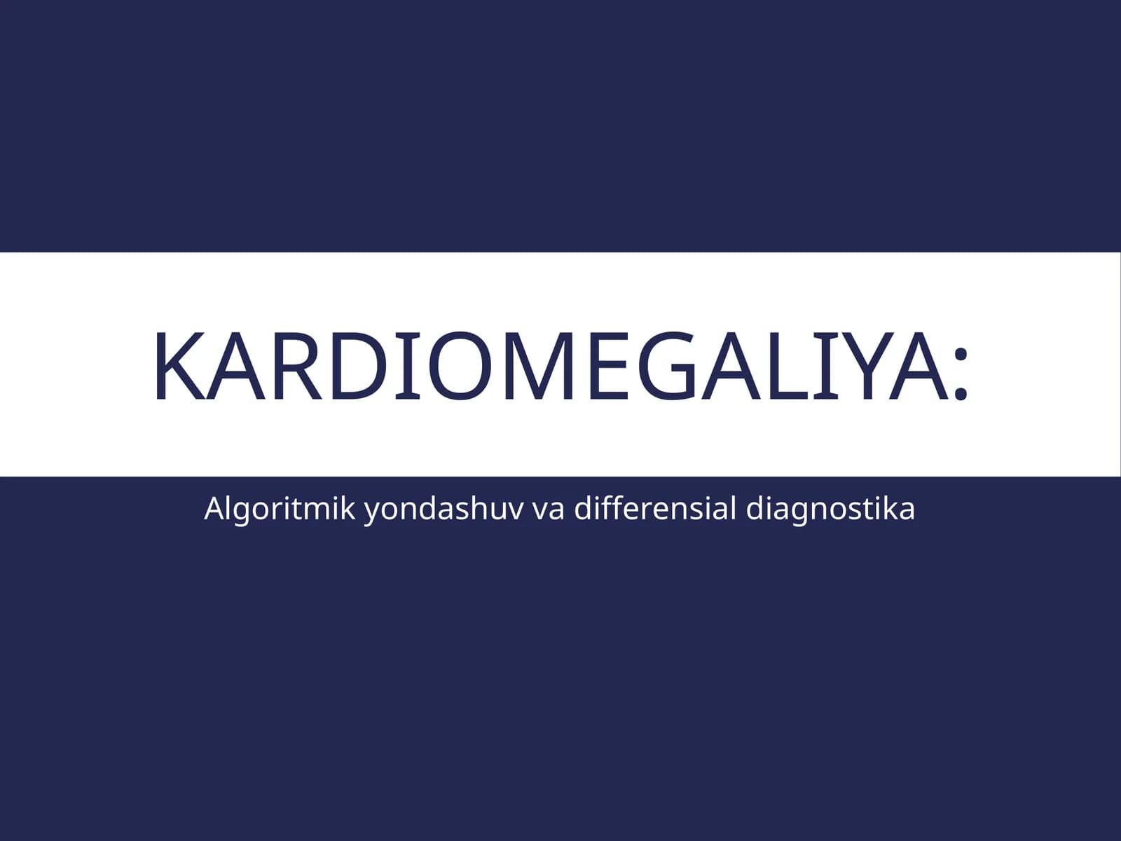 Kardiomegaliya