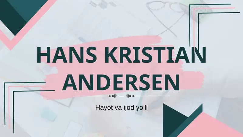 HANS KRISTIAN ANDERSEN