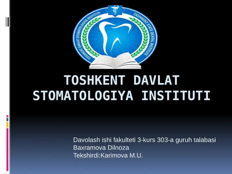 Gipertenziya va uning asoratlari bilan og’rigan bemorlarni parvarish qilish