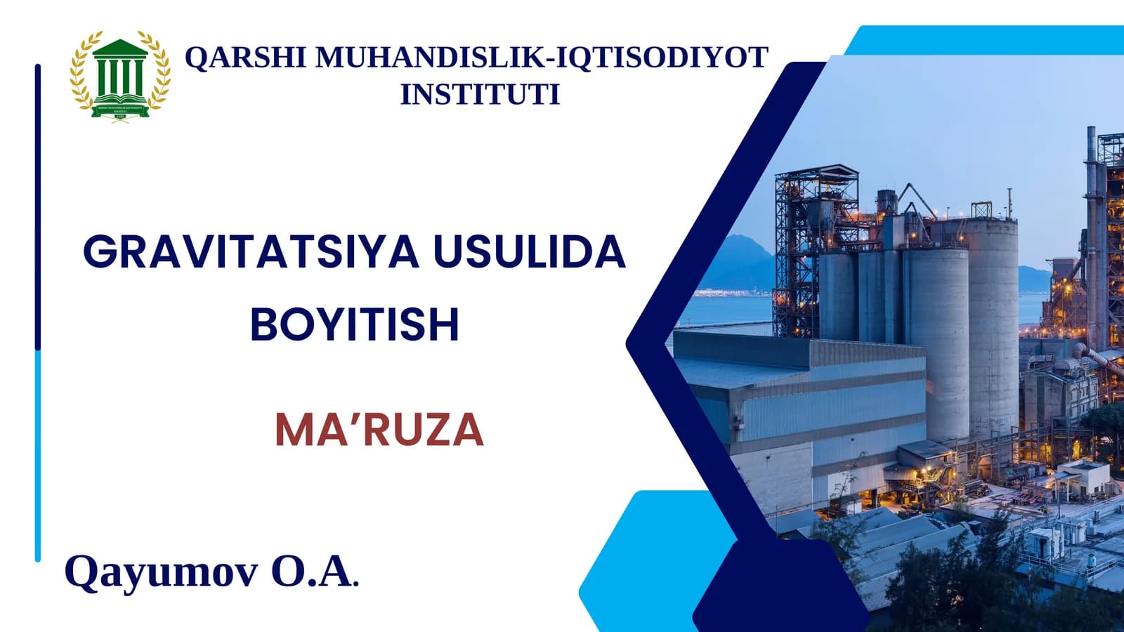GRAVITATSIYA USULIDABOYITISH