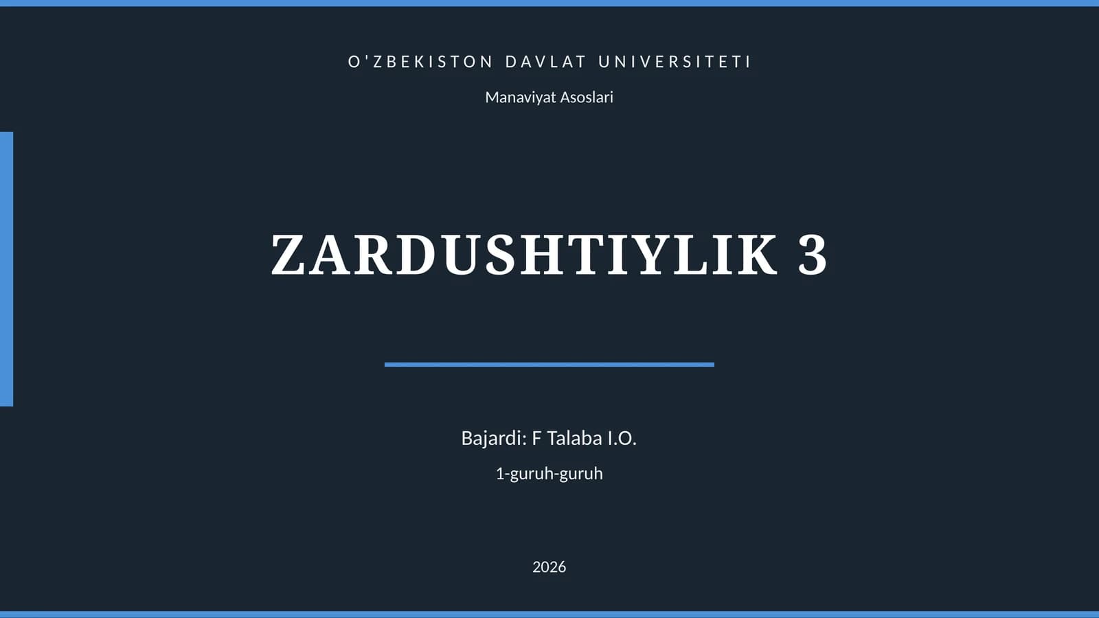 ZARDUSHTIYLIK 3