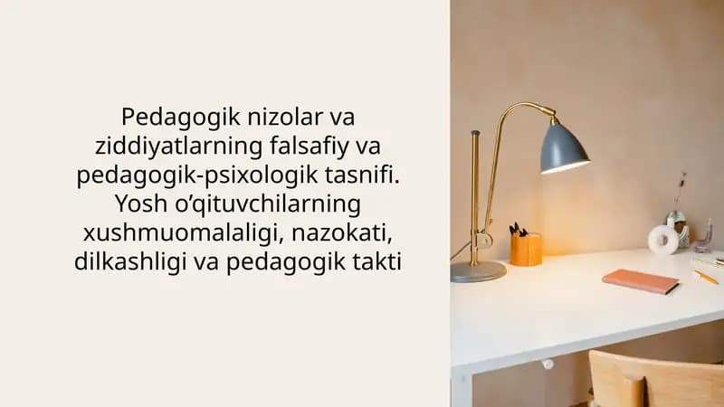 Pedagogik Nizolar va Ziddiyatlar