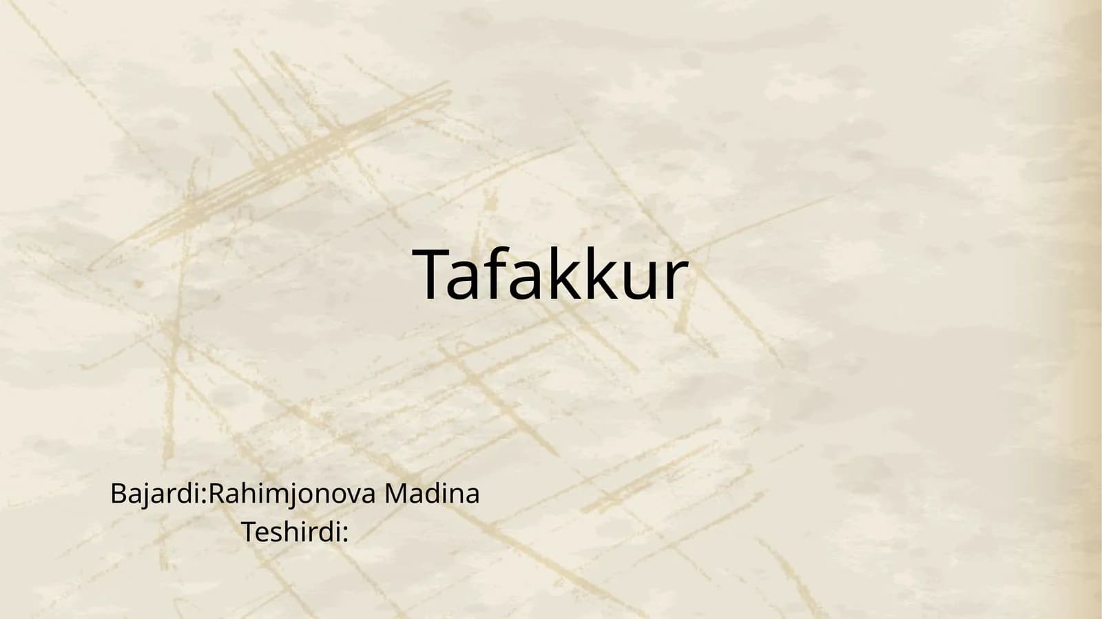 Tafakkur