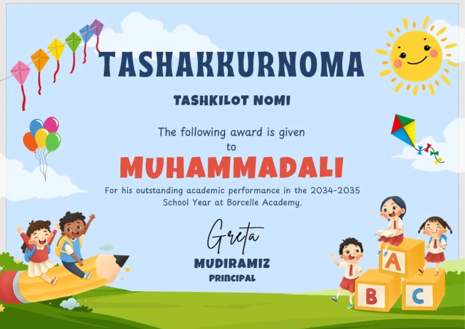 Tashakkurnoma