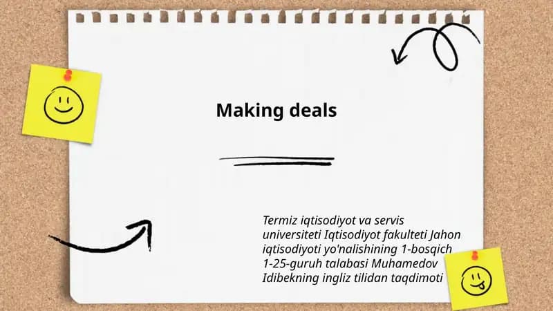 Making deals