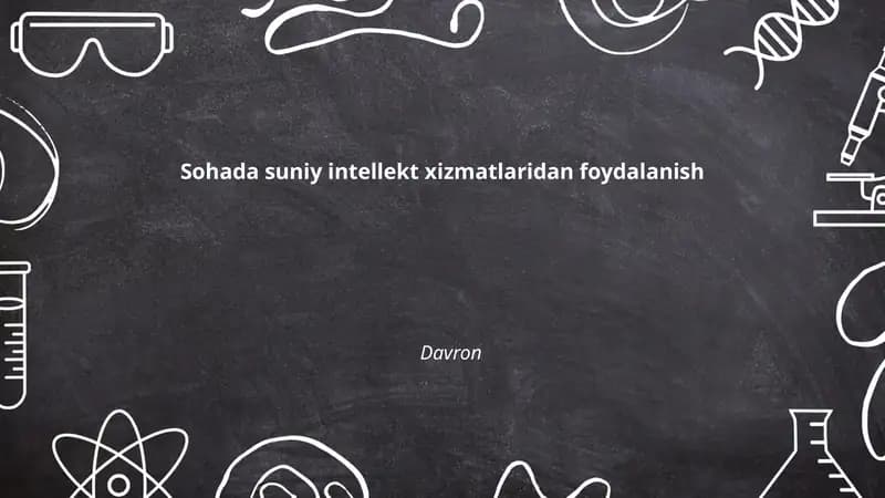 Suniy Intellekt Xizmatlari