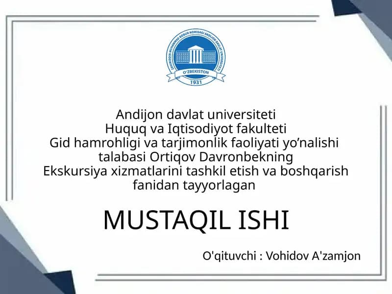 Marg‘ilon shahrining tarixiy-madaniy merosi bo‘ylab ekskursiya