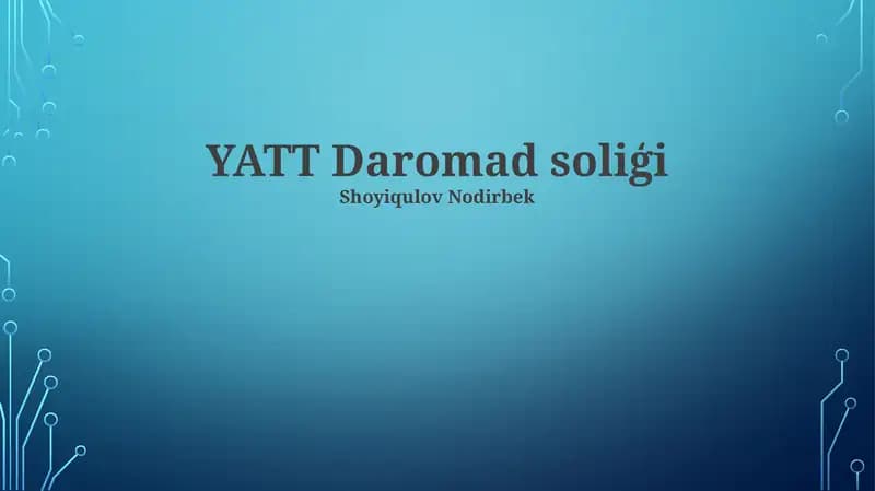 Daromad solig'i