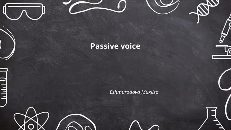 Passive voice