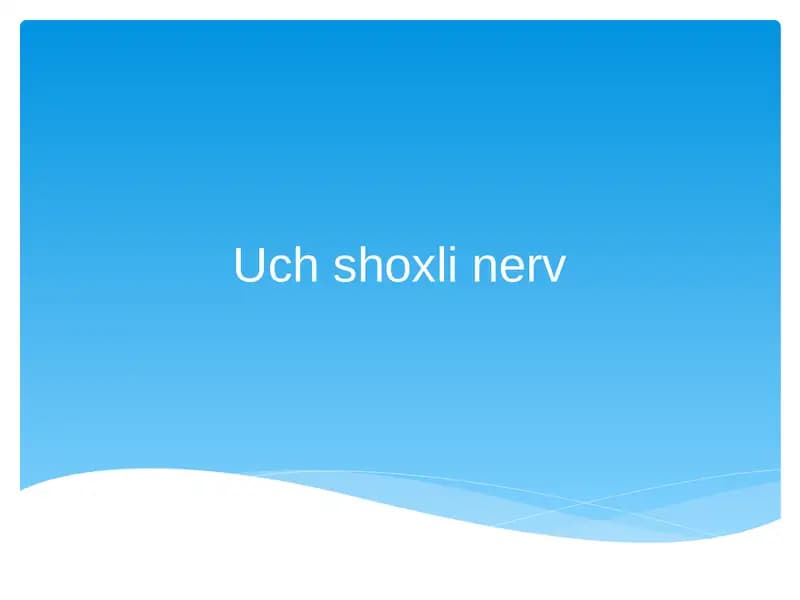 uch shoxli nerv