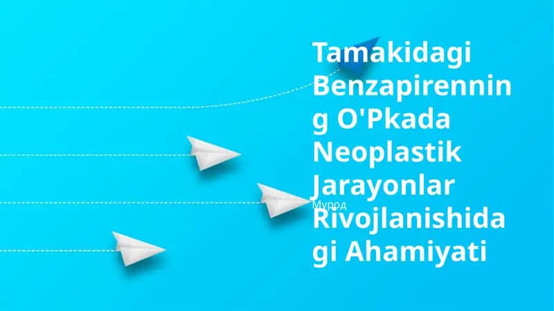 Tamakidagi Benzapirenning O'Pkada Neoplastik Jarayonlar Rivojlanishidagi Ahamiyati