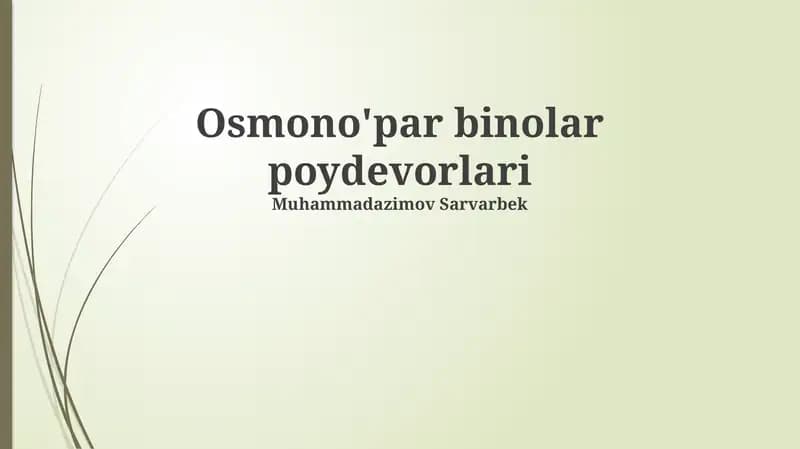 Osmotik Ikki Komponentli Energiya Generatori