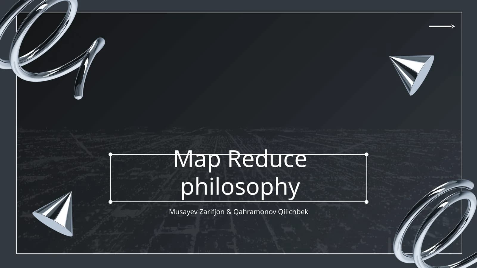 Map Reduce philosophy