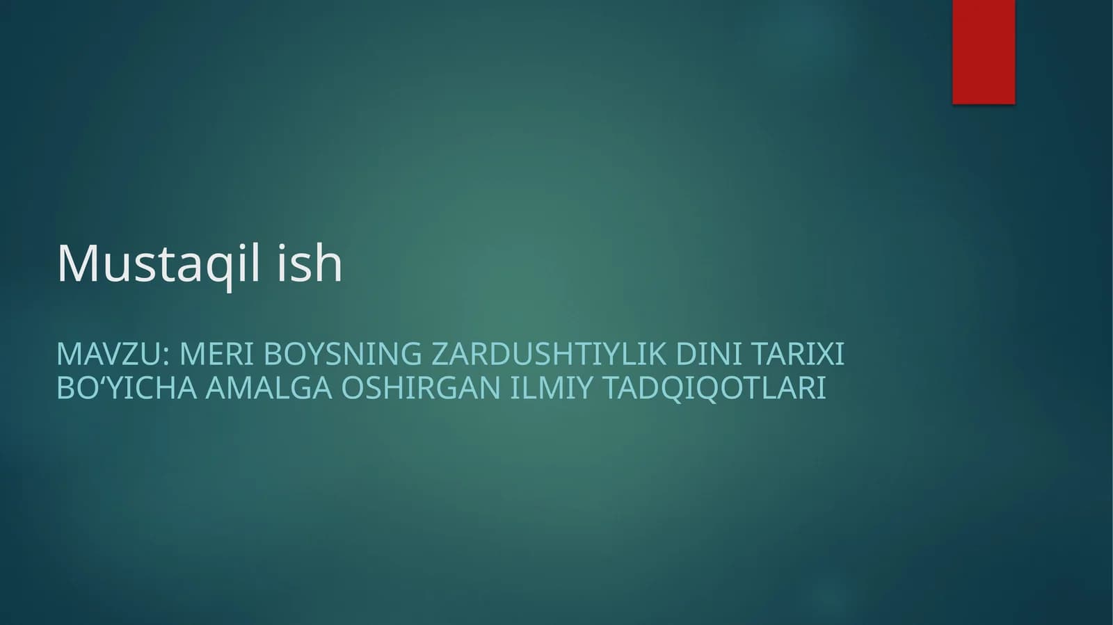 Meri Boysning zardushtiylik dini tarixi bo'yicha amalga oshirgan ilmiy tadqiqotlari