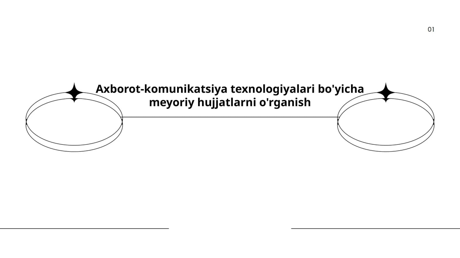 Axborot-komunikatsiya texnologiyalari bo'yicha meyoriy hujjatlarni o'rganish