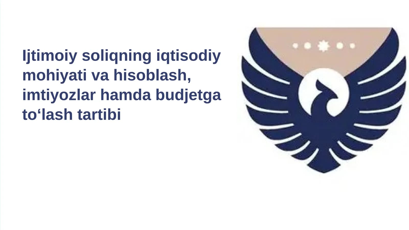 Ijtimoiy soliqning iqtisodiy mohiyati