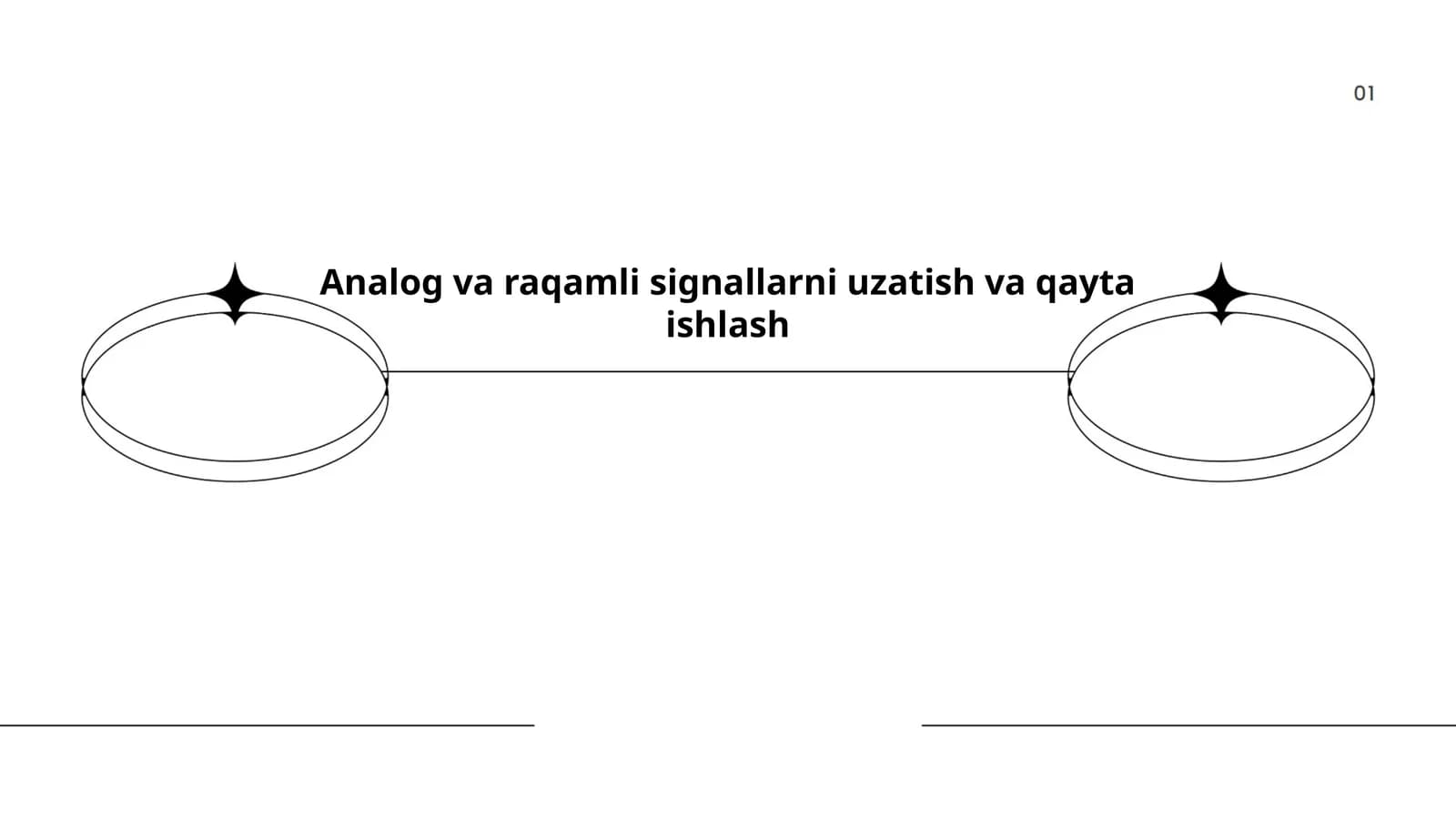 Analog va raqamli signallarni uzatish va qayta ishlash