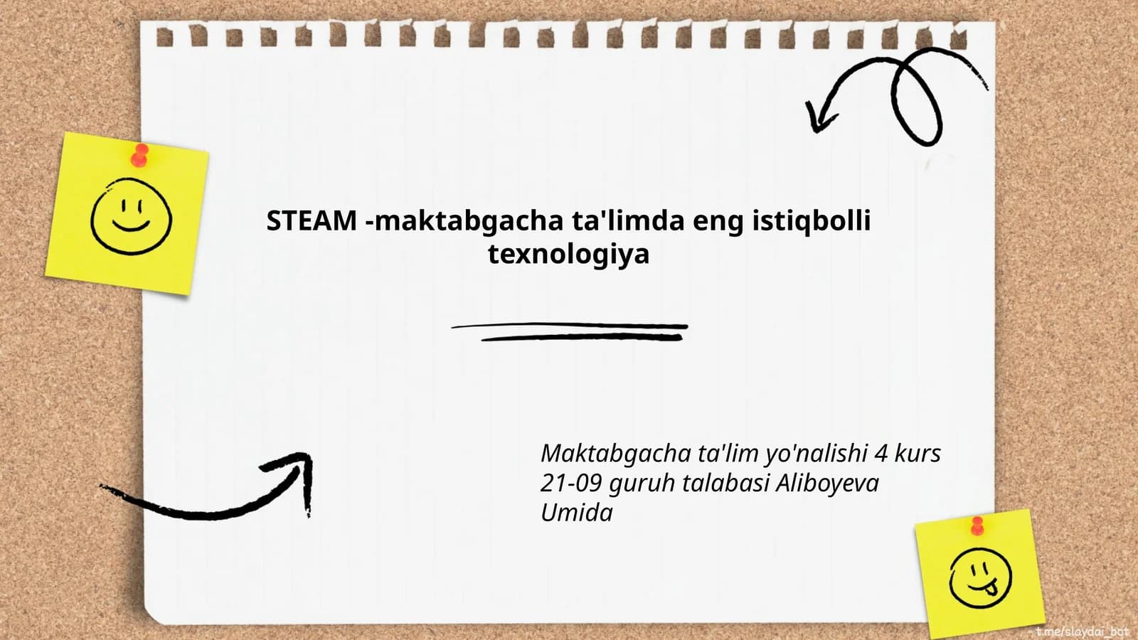 STEAM -maktabgacha ta'limda eng istiqbolli texnologiya