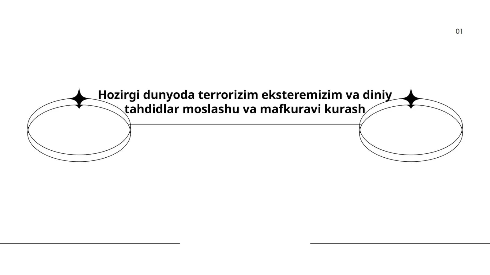 Hozirgi dunyoda terrorizim eksteremizim va diniy tahdidlar moslashu va mafkuravi kurash