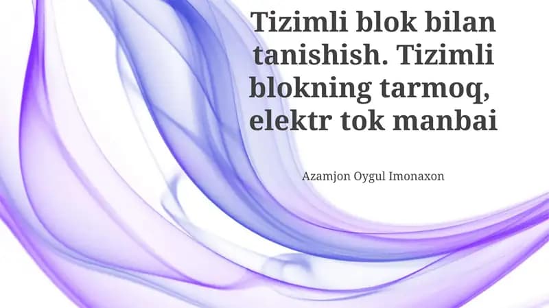 Tizimli blok