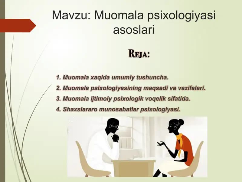Muomala psixologiyasi