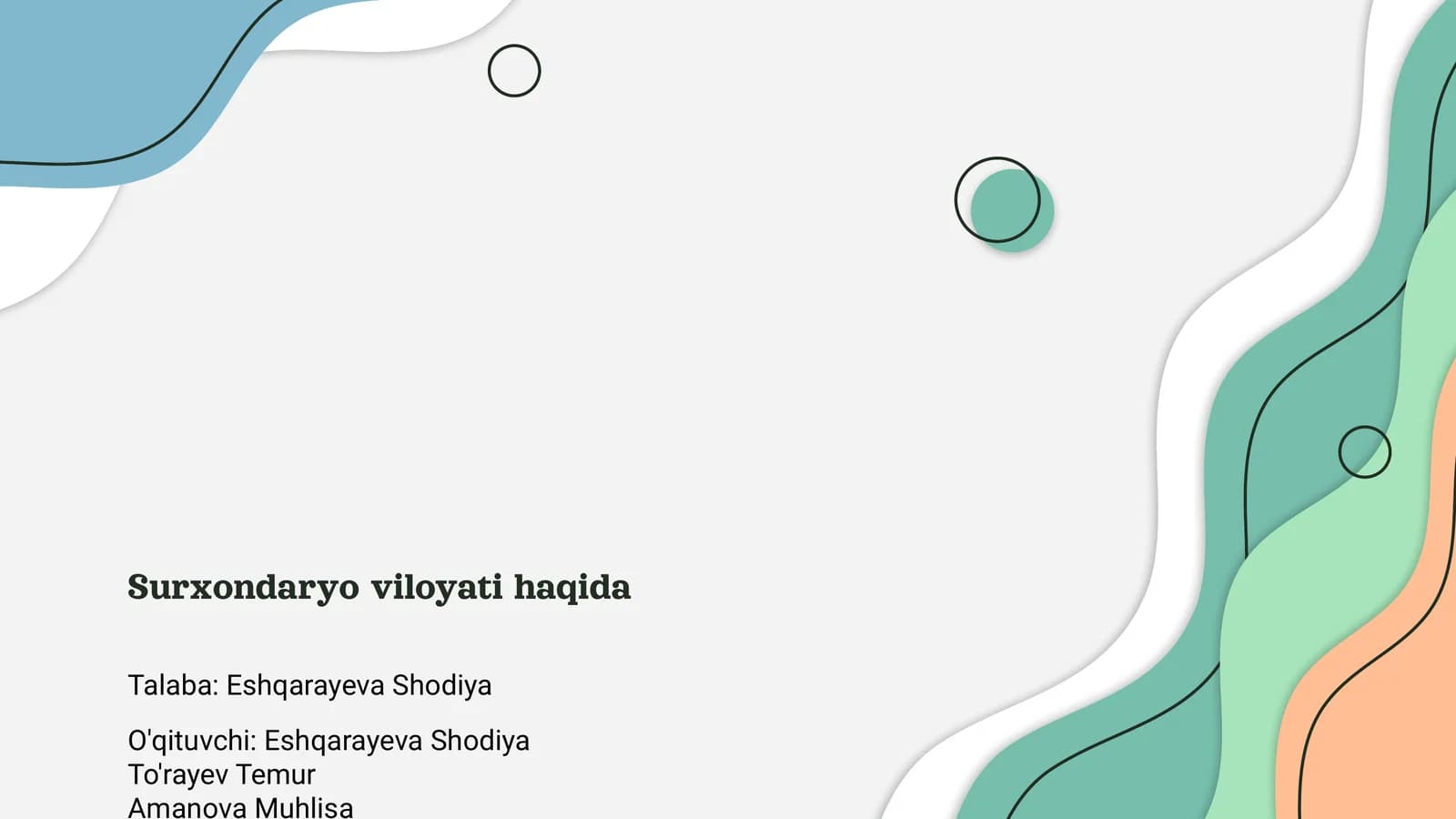 Surxondaryo viloyati haqida
