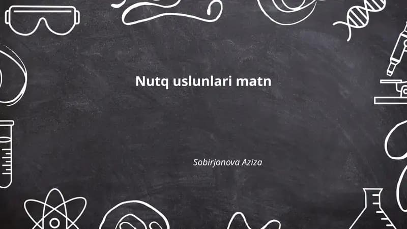 Nutq uslunlari matn