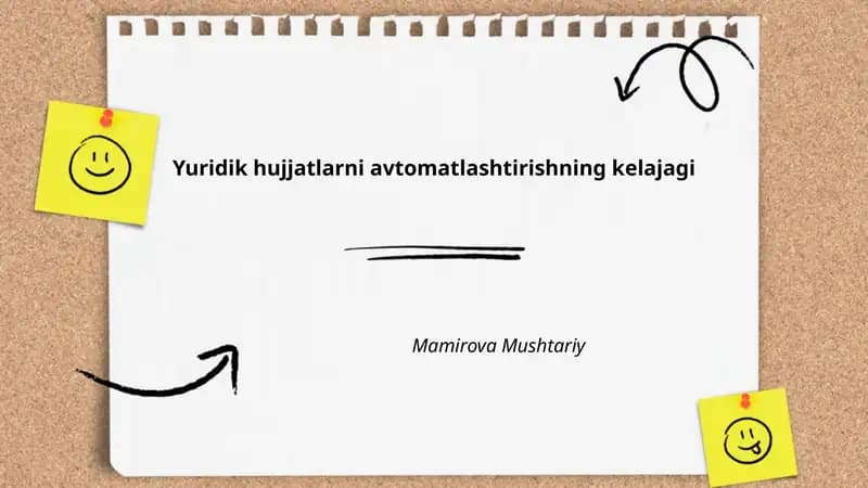 Yuridik hujjatlarni avtomatlashtirishning kelajagi