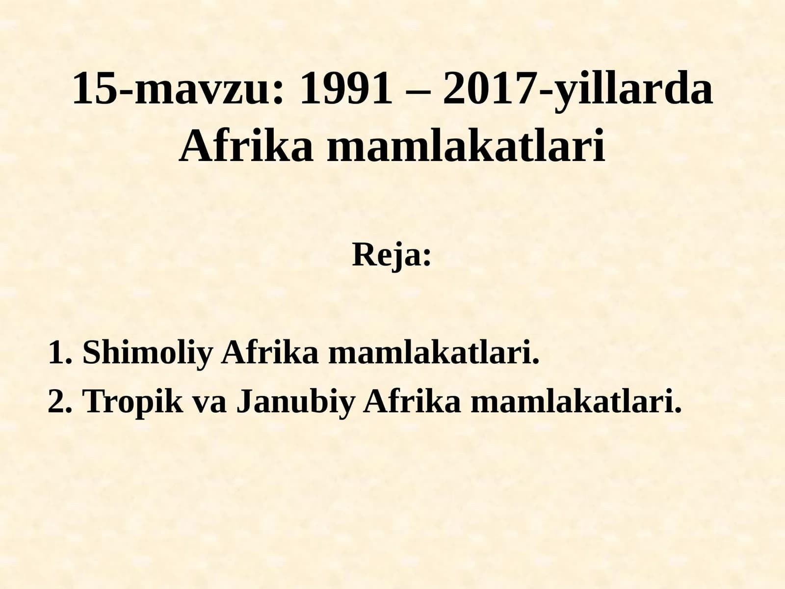 Shimoliy Afrika mamlakatlari