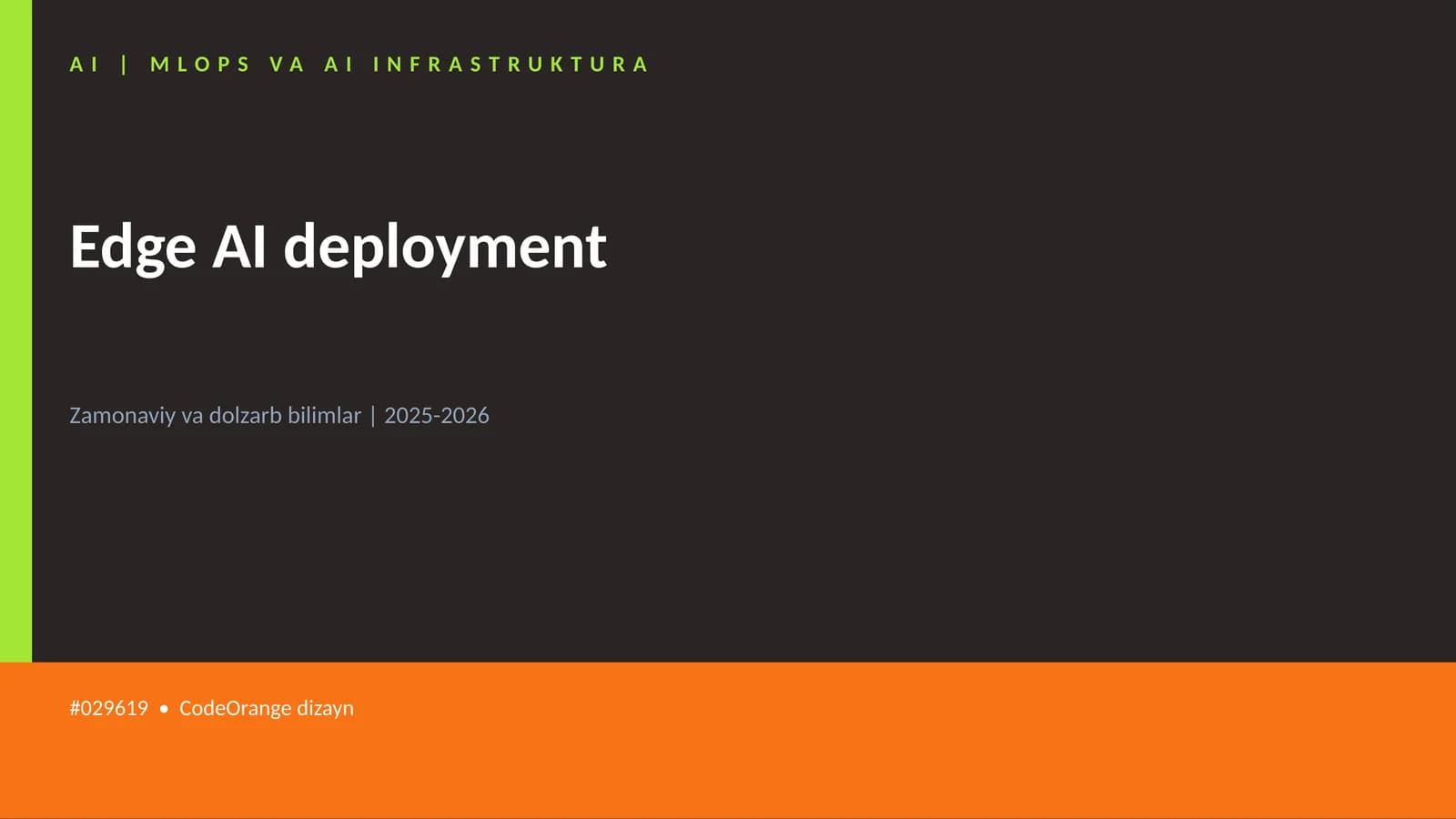 AI | MLOPS VA AI INFRASTRUKTURA