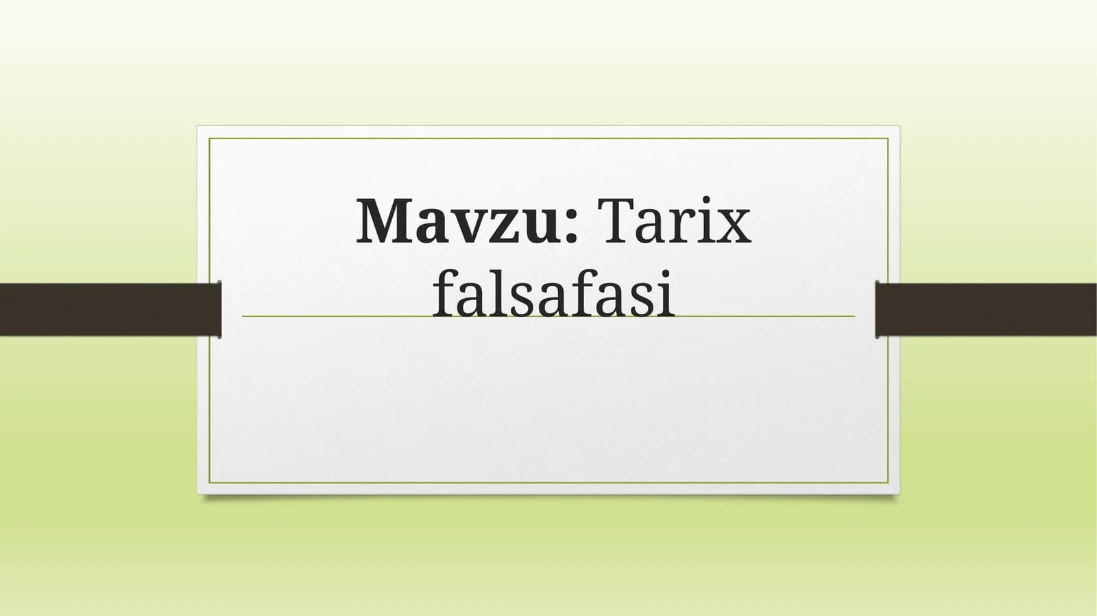 Tarixfalsafasi