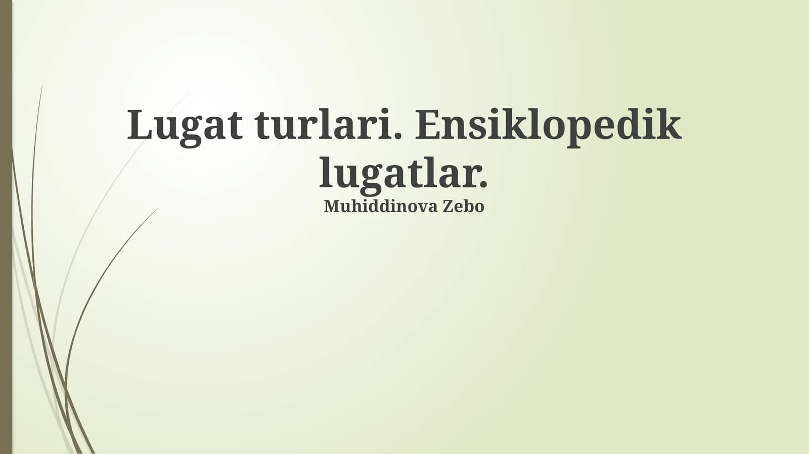 Ensiklopedik lug'atlar