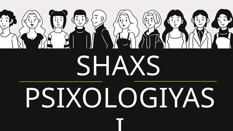 PSIXOLOGIYASI