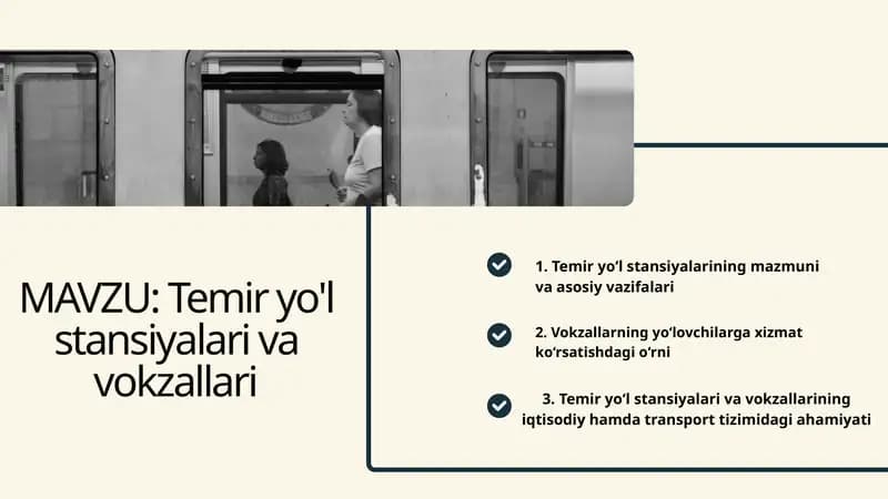 Temir yo'l stansiyalari va vokzallari