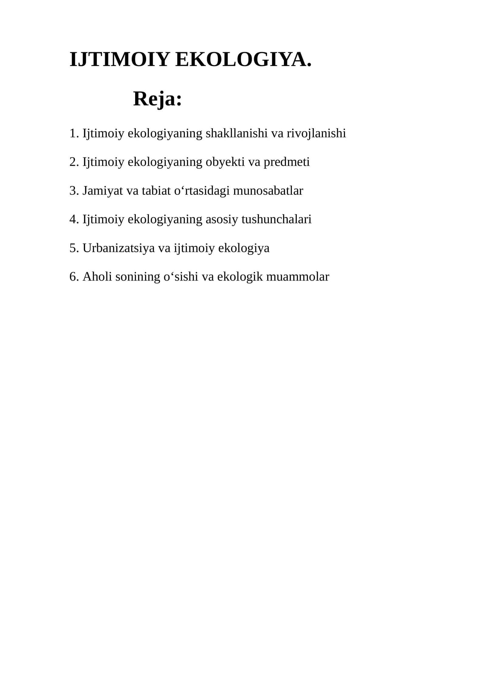 Ijtimoiy ekologiya