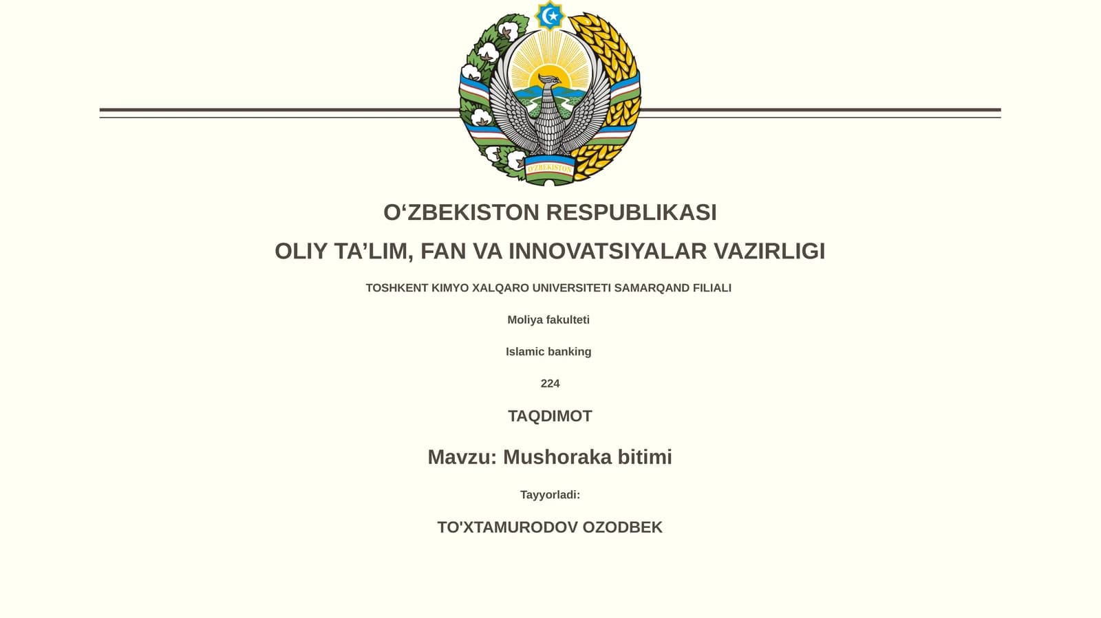 Mushoraka bitimi