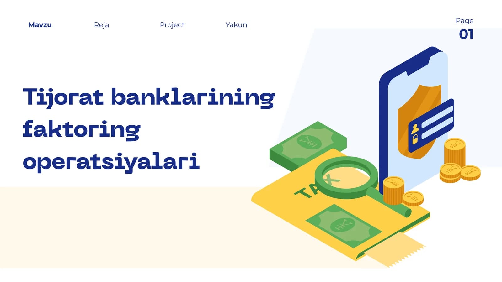 Tijorat banklarining faktoring operatsiyalari