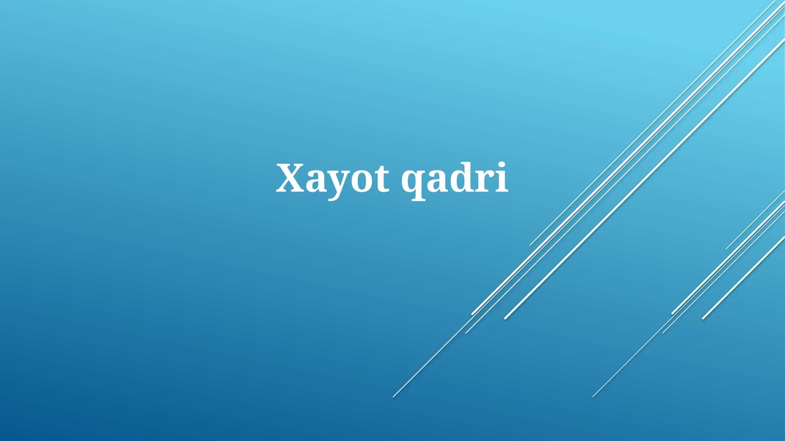 Tajriba Qiymati
