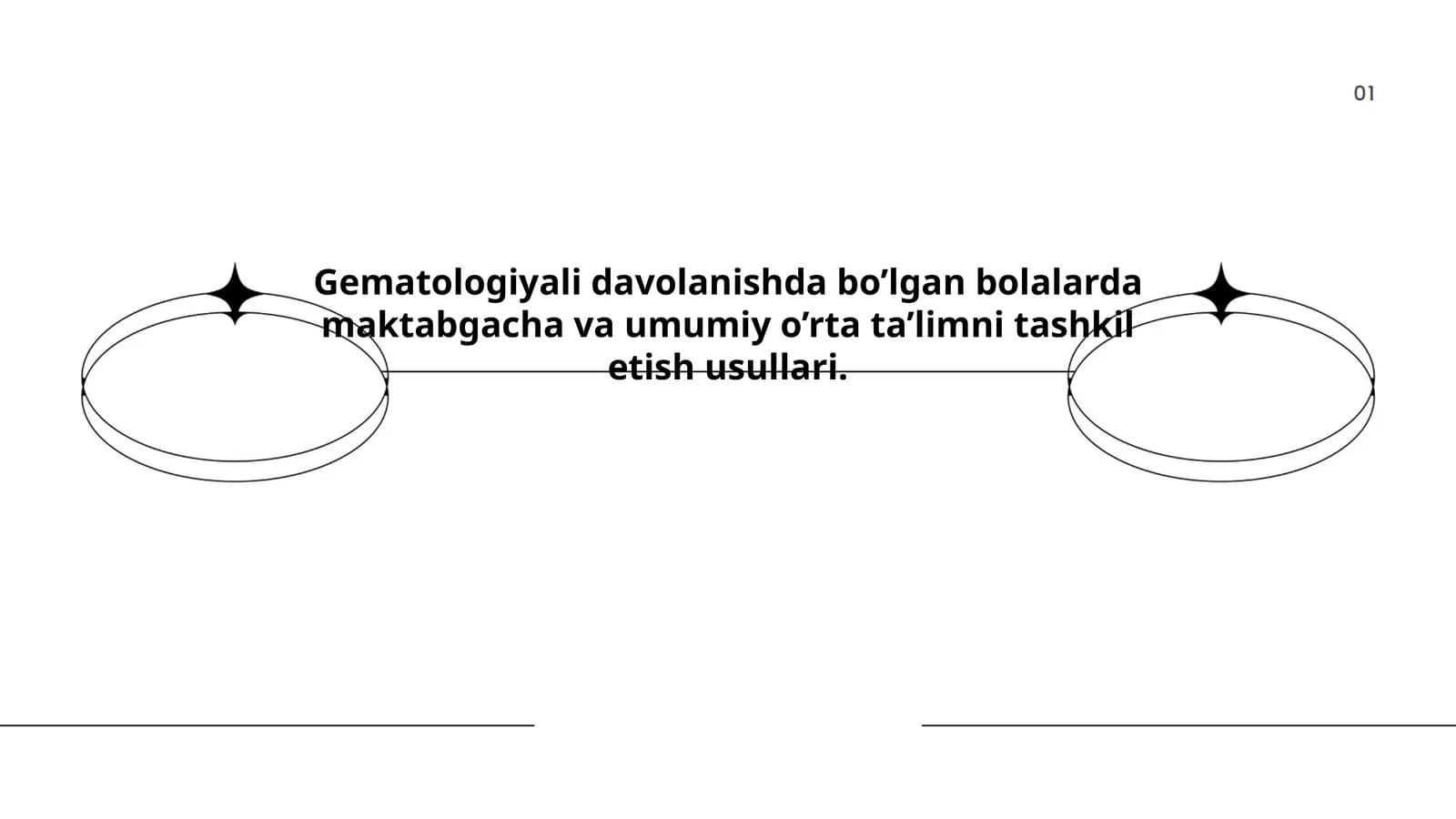 Gematologiyali davolanishda bo’lgan bolalarda maktabgacha va umumiy o’rta ta’limni tashkil etish usullari