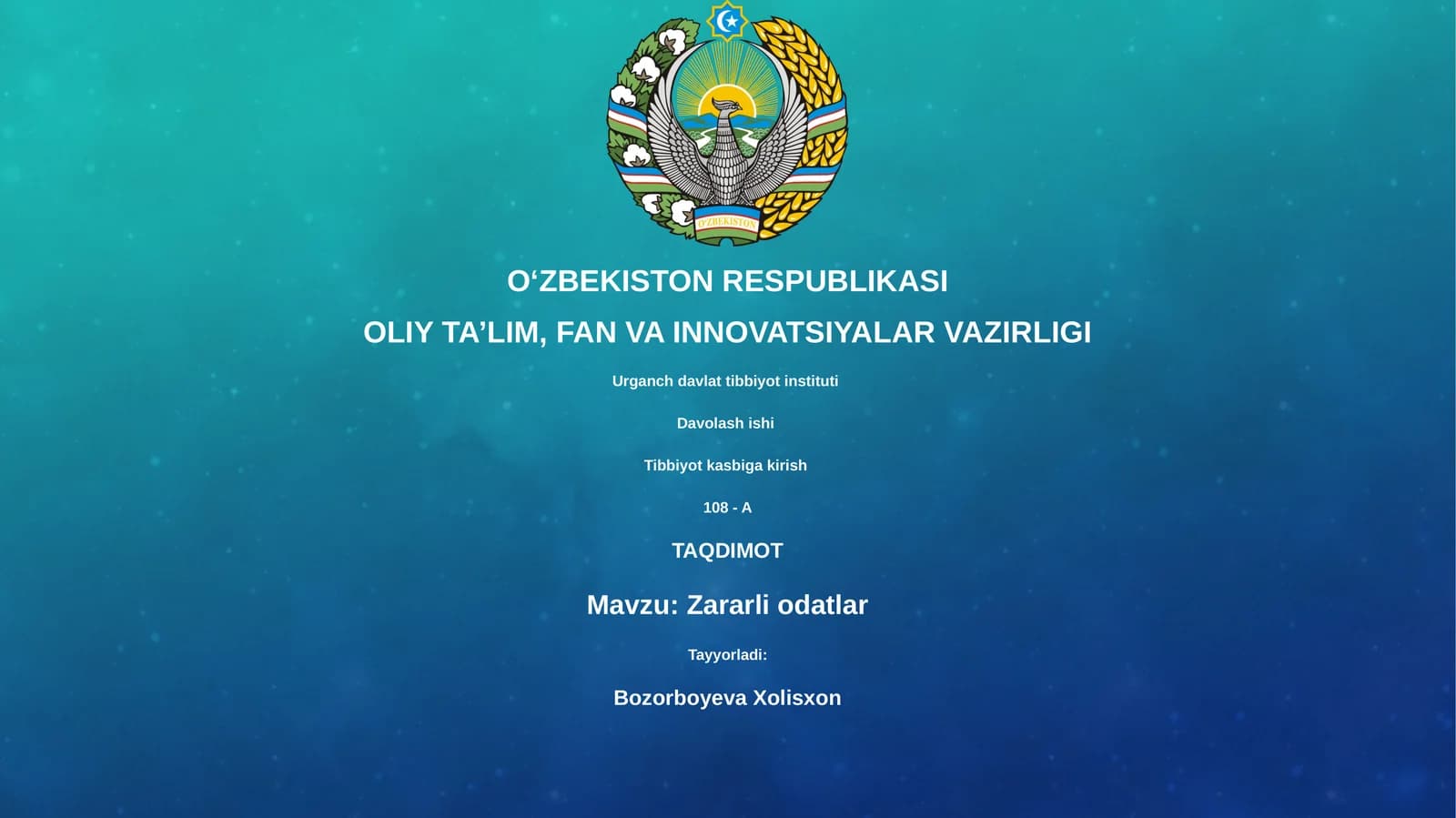 Zararli odatlar