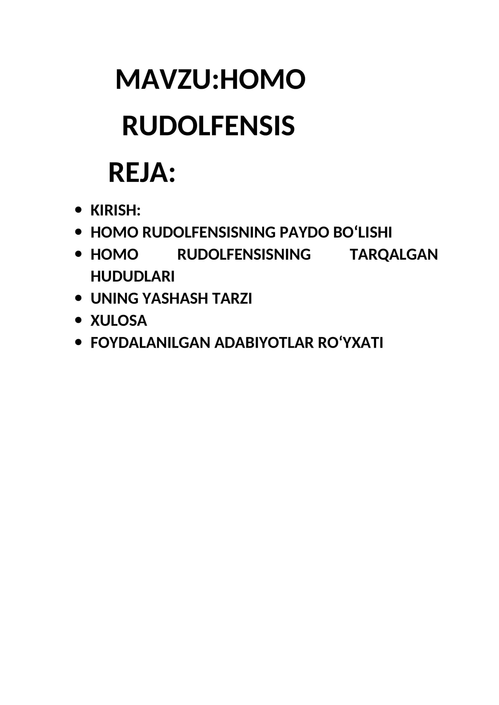 HOMO RUDOLFENSIS