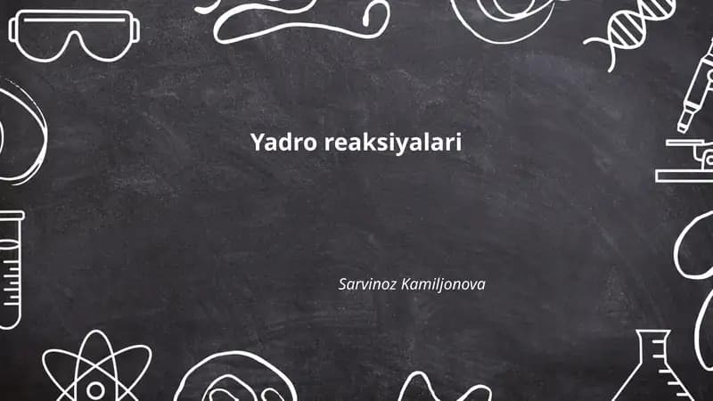 Yadro reaksiyalari