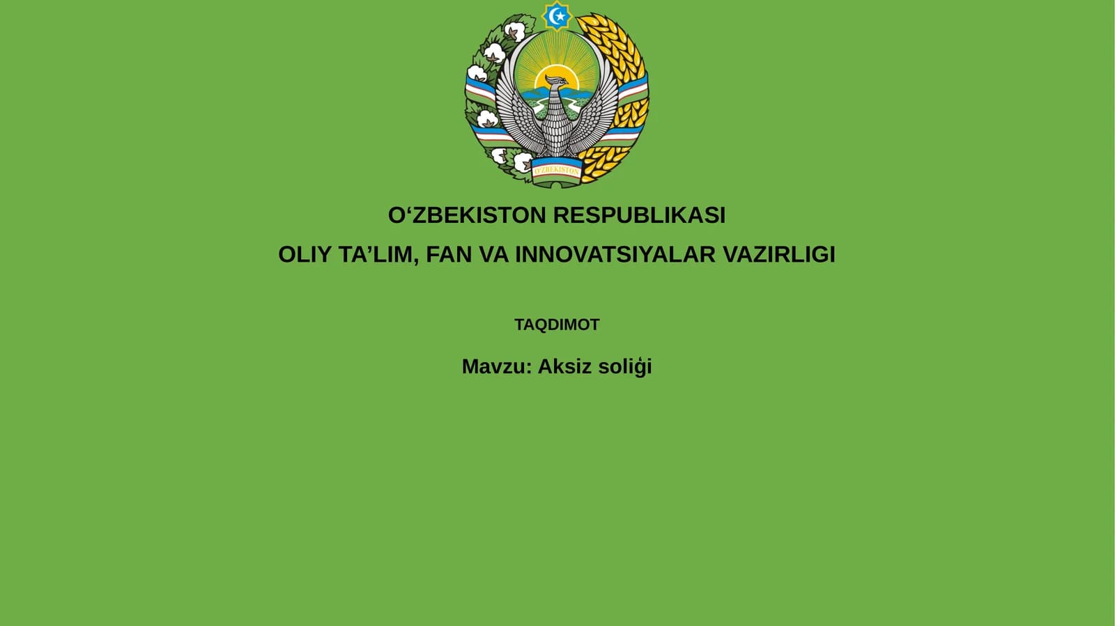 Aksiz solig'i