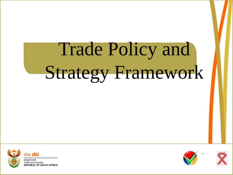 Trade Policy and Strategy Framework