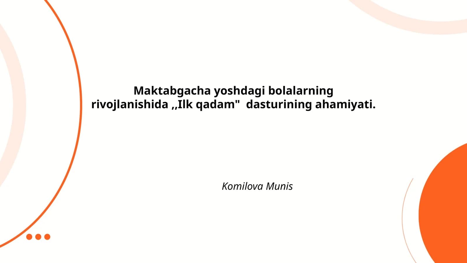 Ilk qadam dasturi